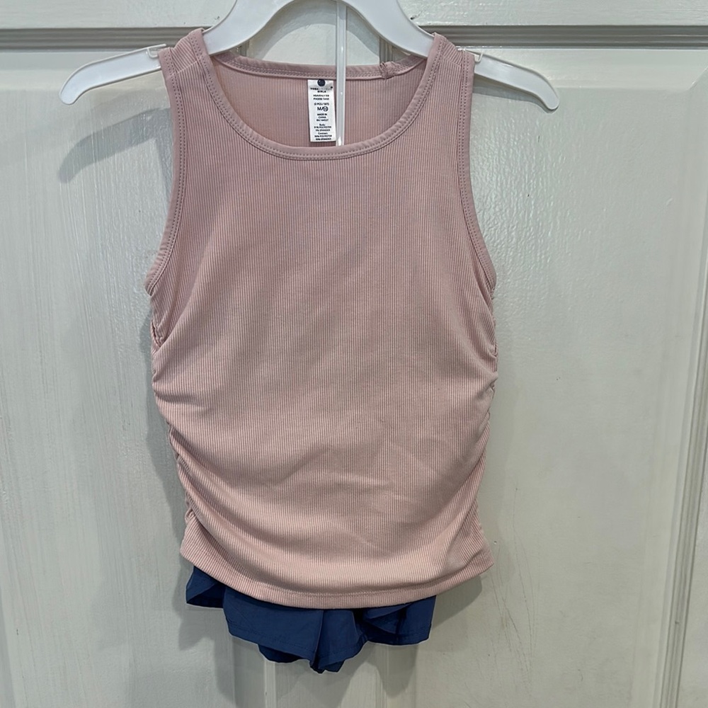 Yogalicious Girls Tank Top and Shorts Size 10